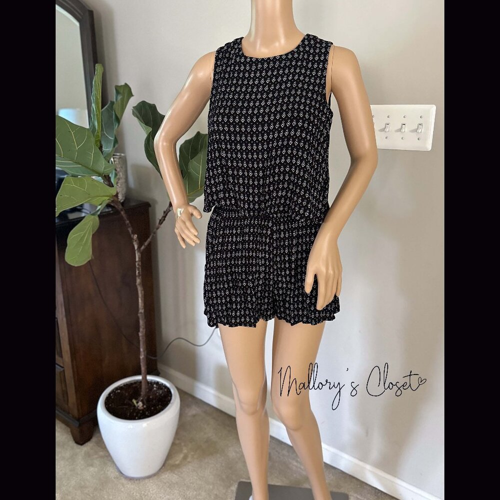 Lulus Creative Approach Black Print Romper - Size: Small